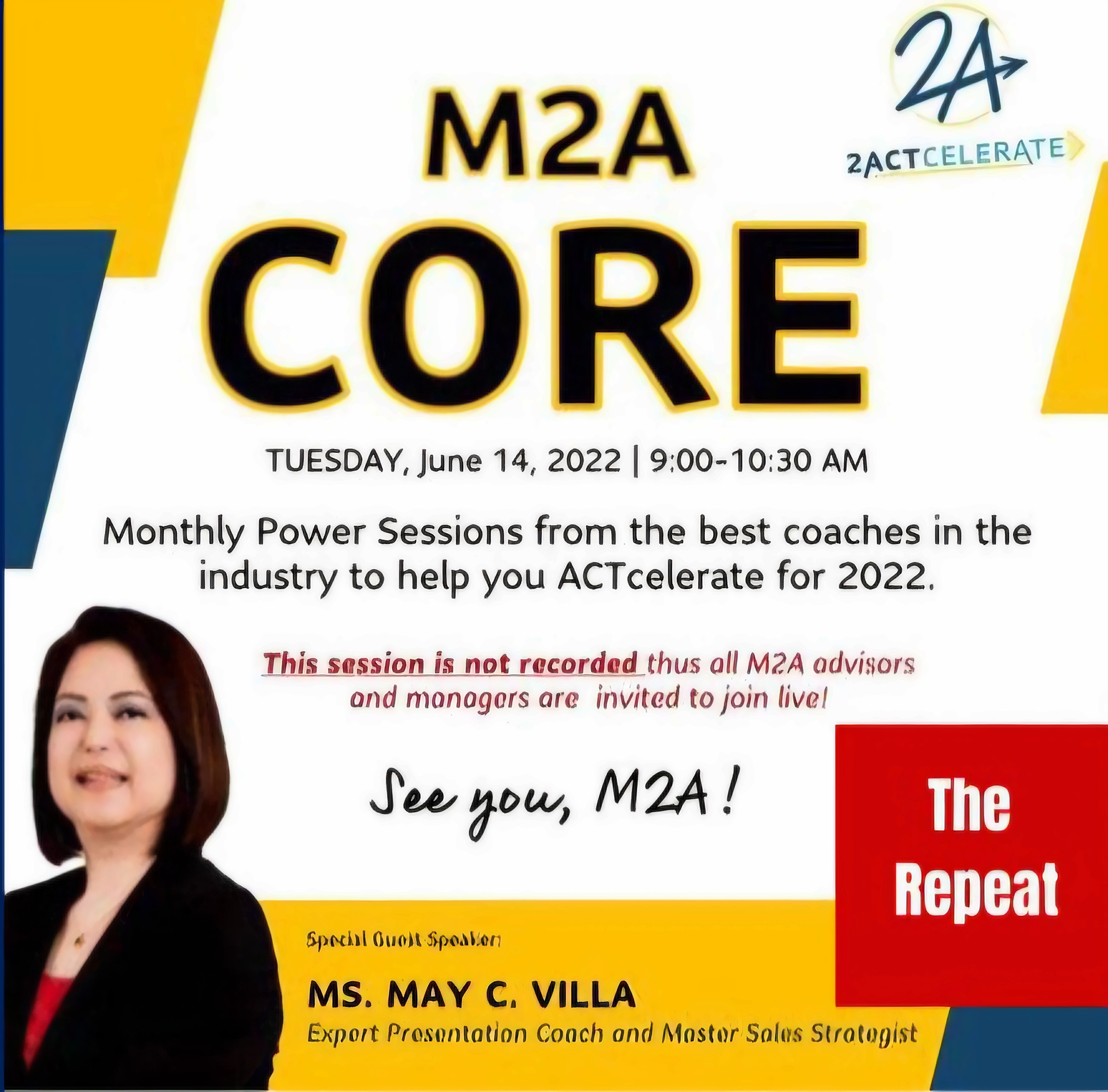 MCV speaking event poster